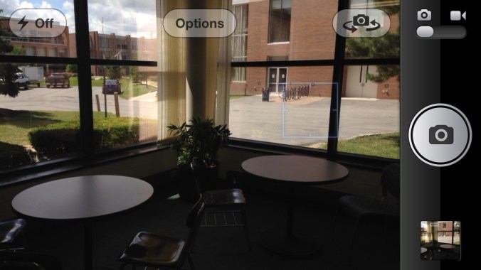 5 iPhone Camera App with square